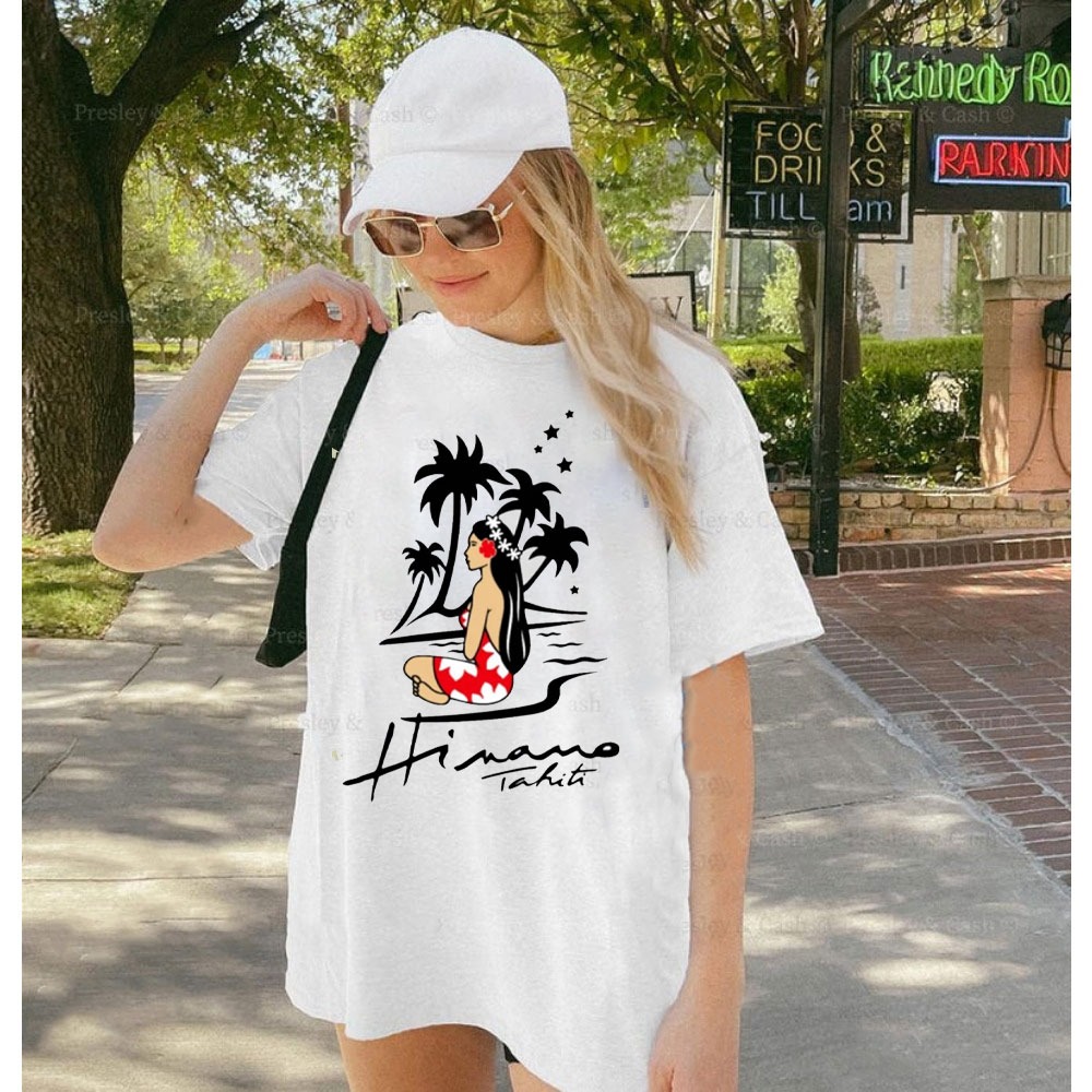 Summer Clothing Label - Bira Etiketi Vintage Stil Hinano Tahiti
