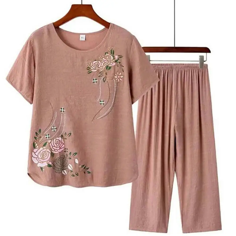 Summer House Clothing - Orta yaşlı yaşlı kadın kısa kollu