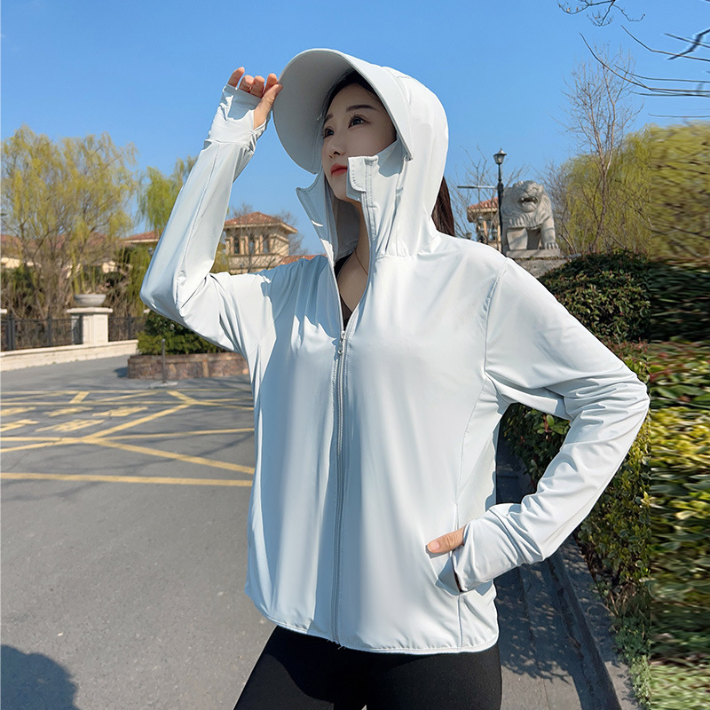 Summer Clothing Girl - Kadın Kapşonlu Güneş Koruma Ceketi Genç