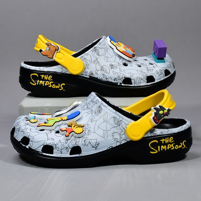 Summer Edition Clothing - Çizgi film anime The Simpsons sandaletleri,