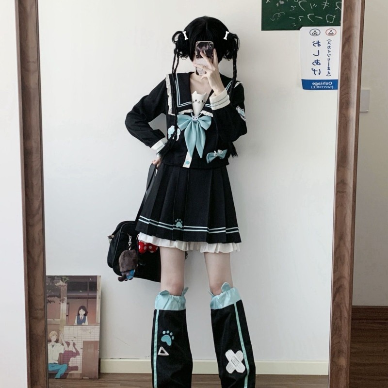 Summer Clothing Girl - 2025 Yeni Japon Kore Kawaii Tiki