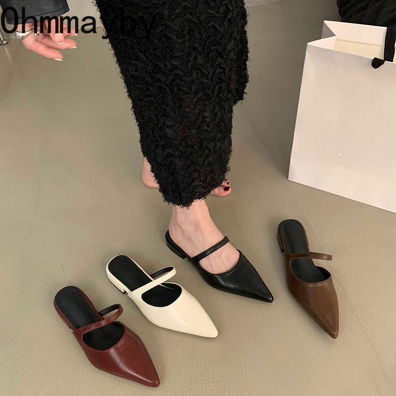 Summer Clothing Accessories - İlkbahar Yaz Sivri Burun Kadın Muels