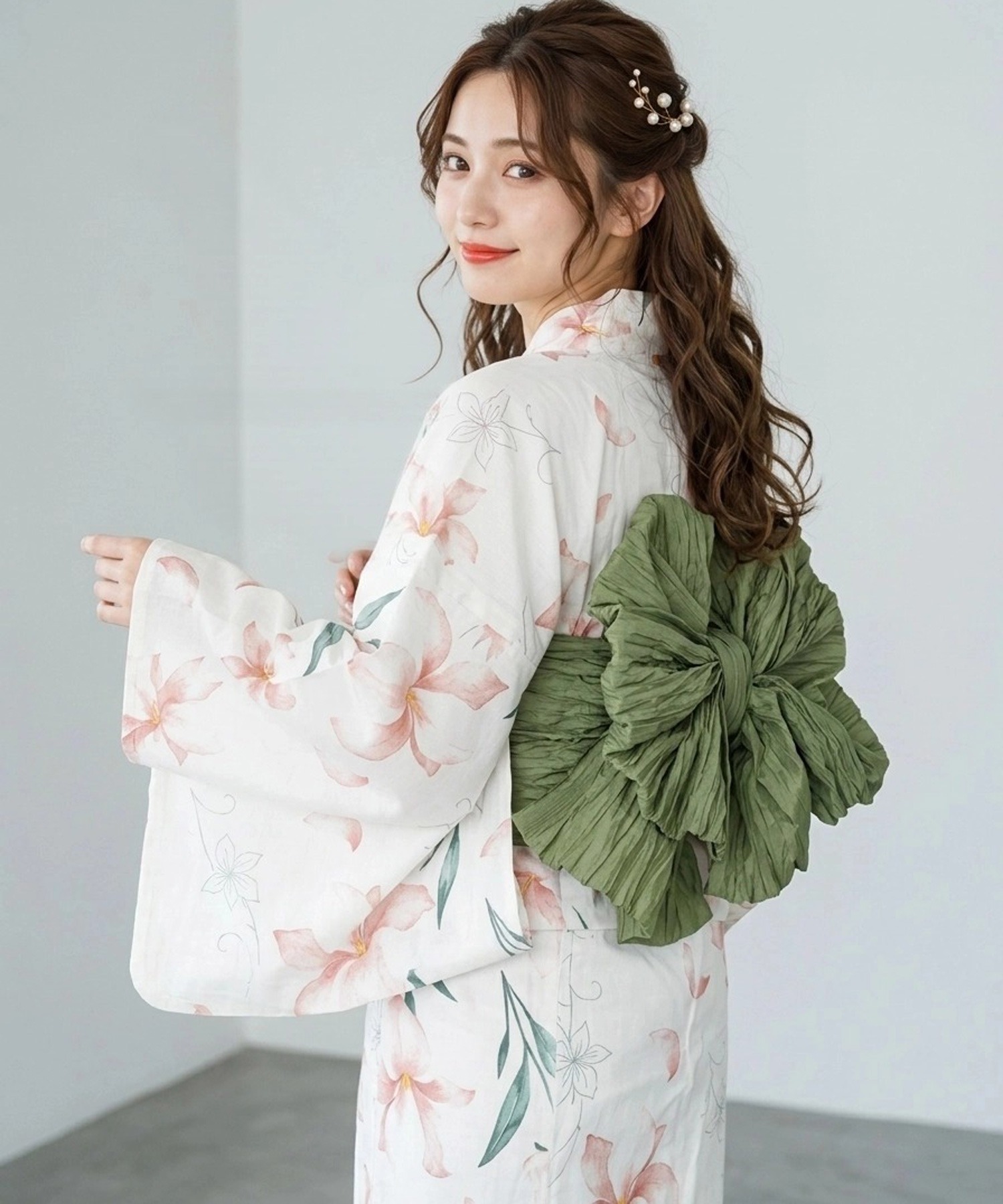 Summer Clothing Girl - Geleneksel Yukata Kimono Pamuklu Keten Malzeme