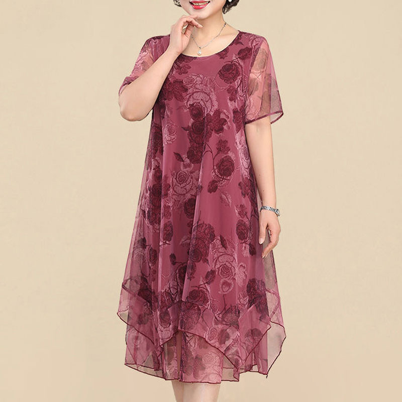 Yeni o-boyun kısa kollu elbise - Summer Gauze Clothing incelemesi ve fiyatı