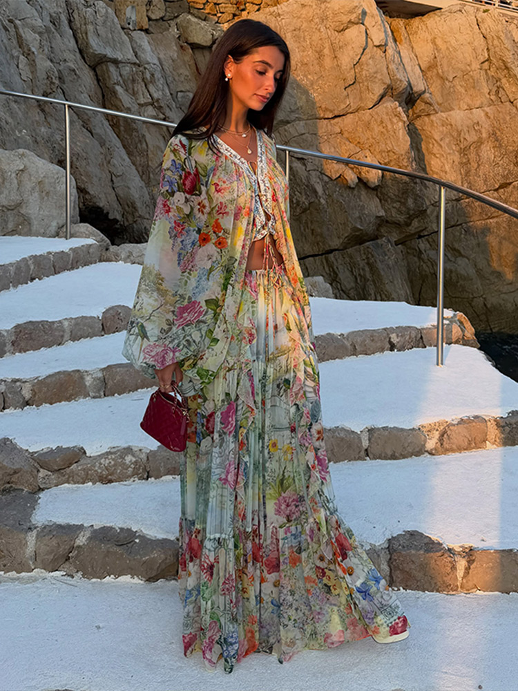 Plaj Bohem Çiçekli Uyumlu Takı - Summer Clothing Accessories incelemesi ve fiyatı