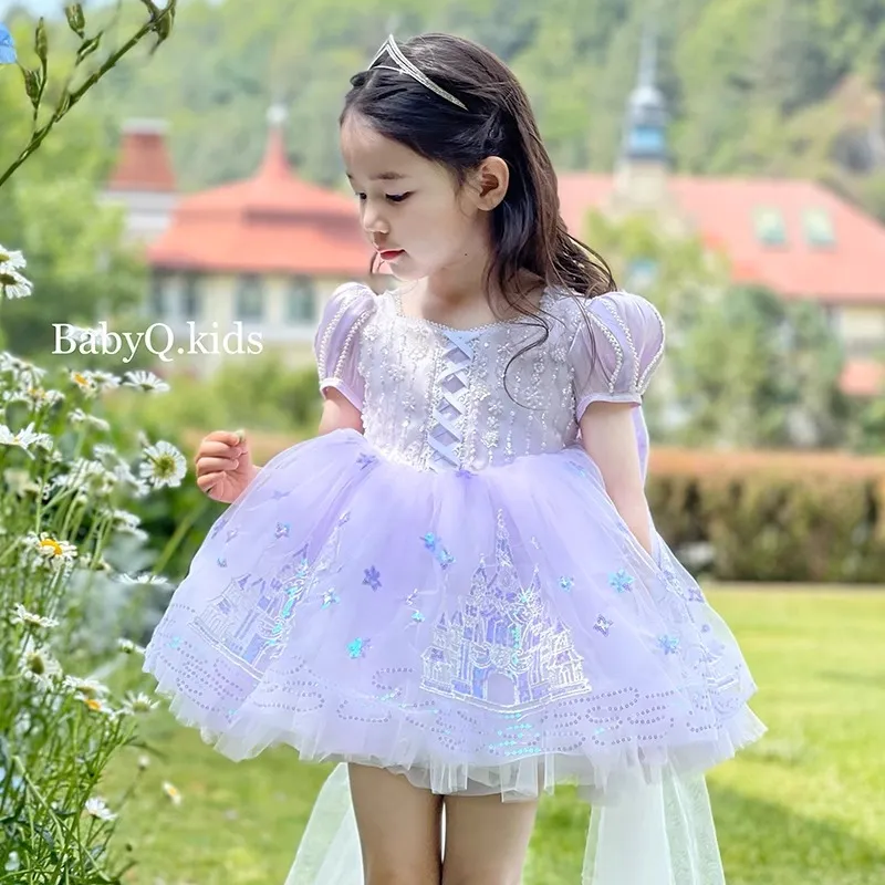 Bebek Kız Yaz Parlak Mor Tatlı - Summer Gauze Clothing incelemesi ve fiyatı