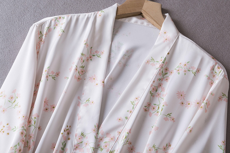 Baskı Robe Seti Bayan Dantel 2 - Summer House Clothing incelemesi ve fiyatı