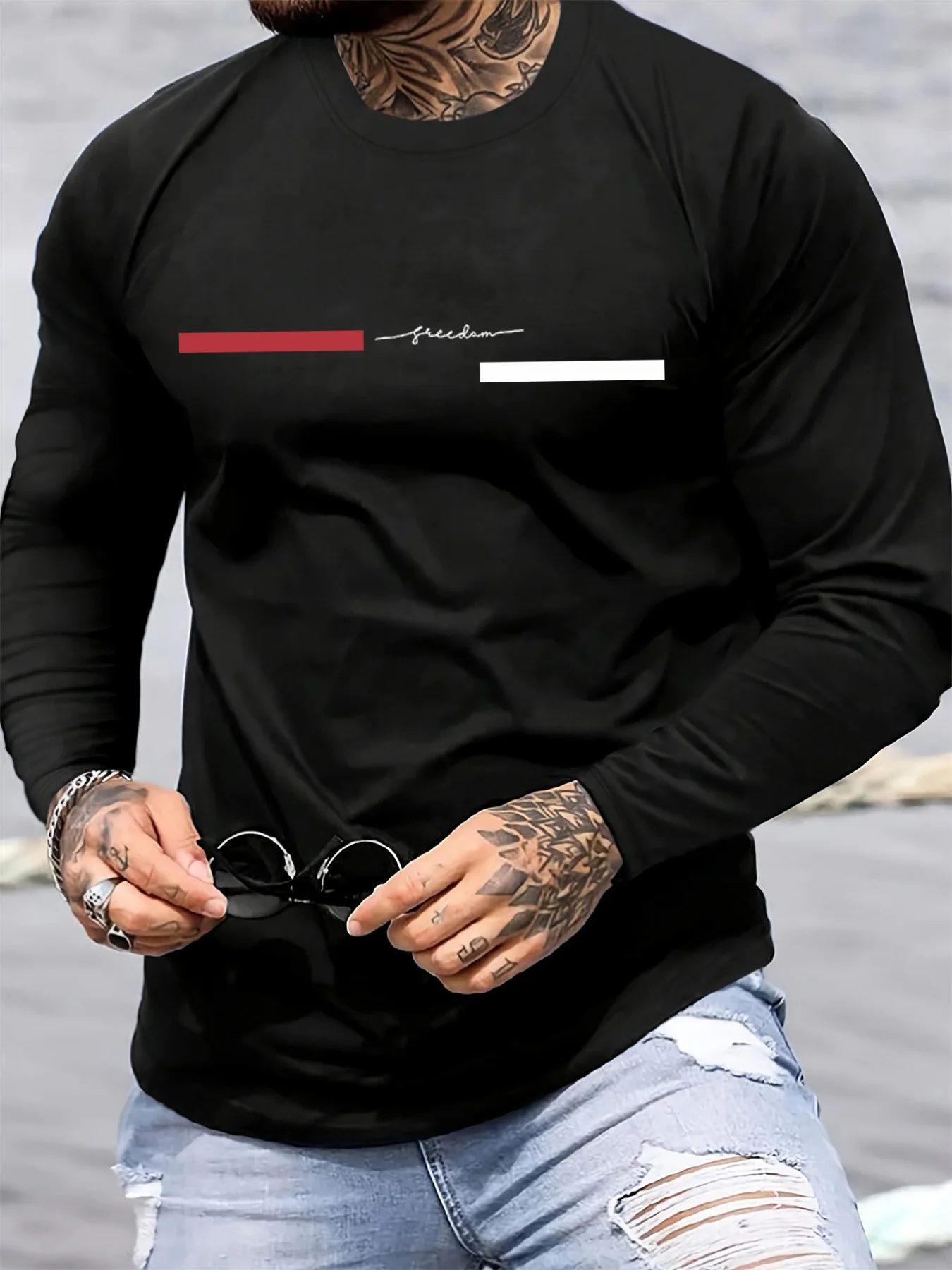 Kırmızı siyah çizgili erkek uz - Summer Clothing Types incelemesi ve fiyatı