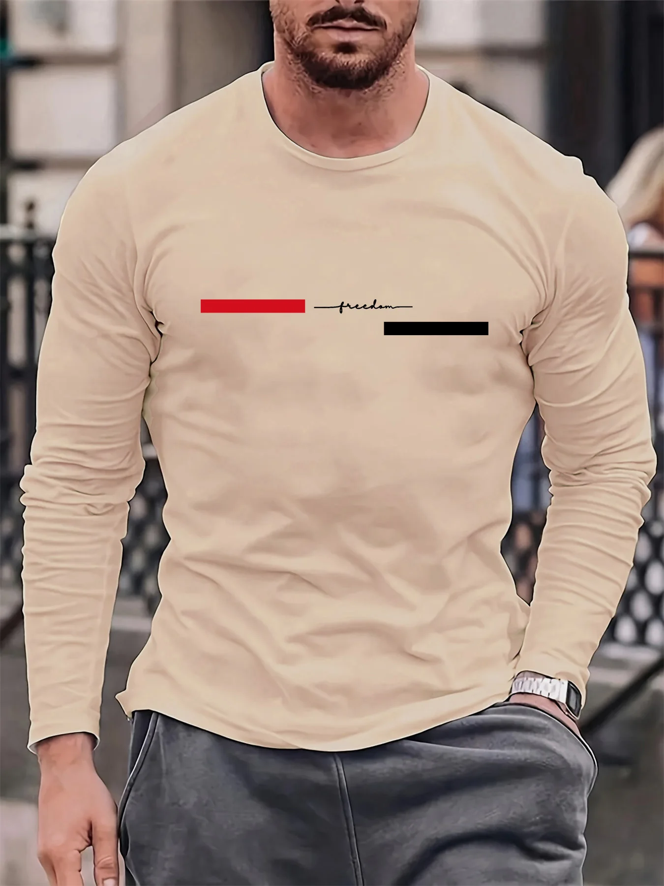 Kırmızı siyah çizgili erkek uz - Summer Clothing Types incelemesi ve fiyatı